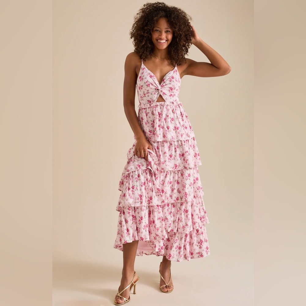 NWT Altar’d State Krystal Floral Maxi Dress